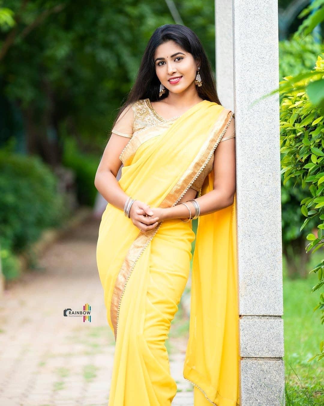Apurva beautiful and hot photos gallery| Kannada actress Apurva in yellow  saree hot photos Photos: HD Images, Pictures, Stills, First Look Posters of  Apurva beautiful and hot photos gallery| Kannada actress Apurva