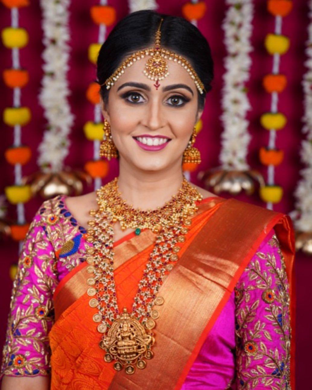 Sandalwood actress Ashita Chandrappa in bridal makeup hot photos ...